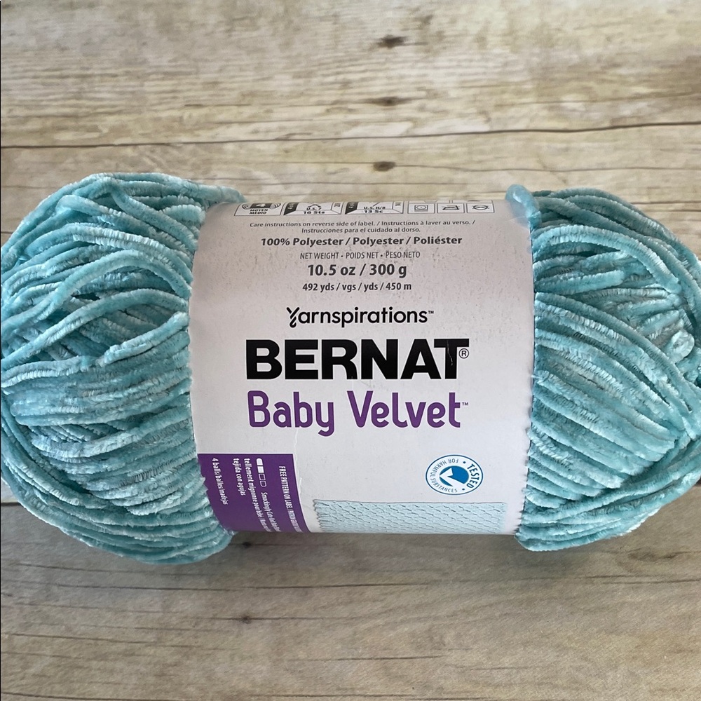 Bernat Baby Velvet Yarn Medium #4 Misty Jungle Green